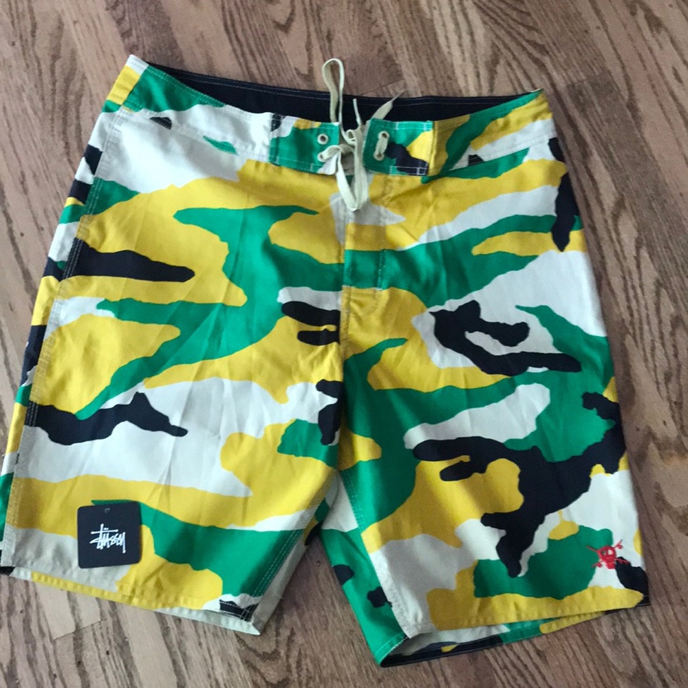Men’s Stussy board shorts size 34 Camo shorts